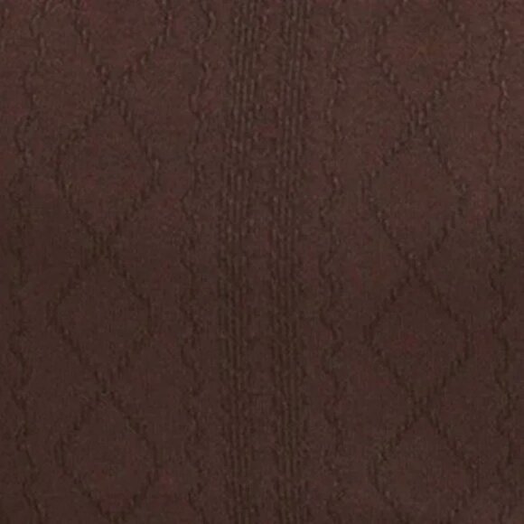 JoyLab Women S Seamless Cable Knit 7/8 Leggings Dark Brown Medium - Picture 2 of 5